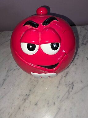 M&M’s Red Character Candy Dispenser Cookie Jar 2002 Galerie Mars Collectible